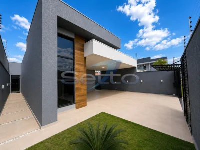 Casa nova à venda, com 3 dormitórios, suíte e espaço gourmet no Jardim Panorama, Foz do Iguaçu - Casa em Foz do Iguaçu